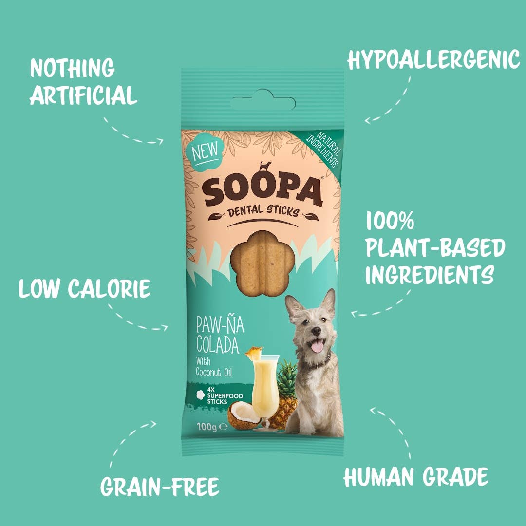 Soopa Dental Sticks - Paw-Na Colada