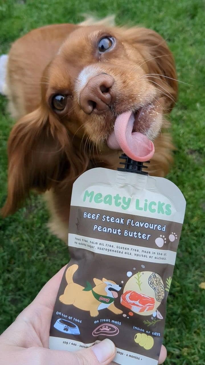 Meaty Licks Pindakaas – Roasted Beef