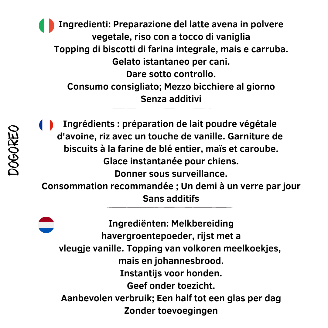 Waniyanpi Hondenijs - DogOreo
