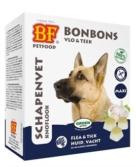 Biofood Schapenvet Maxi Bonbons Knoflook 40 St