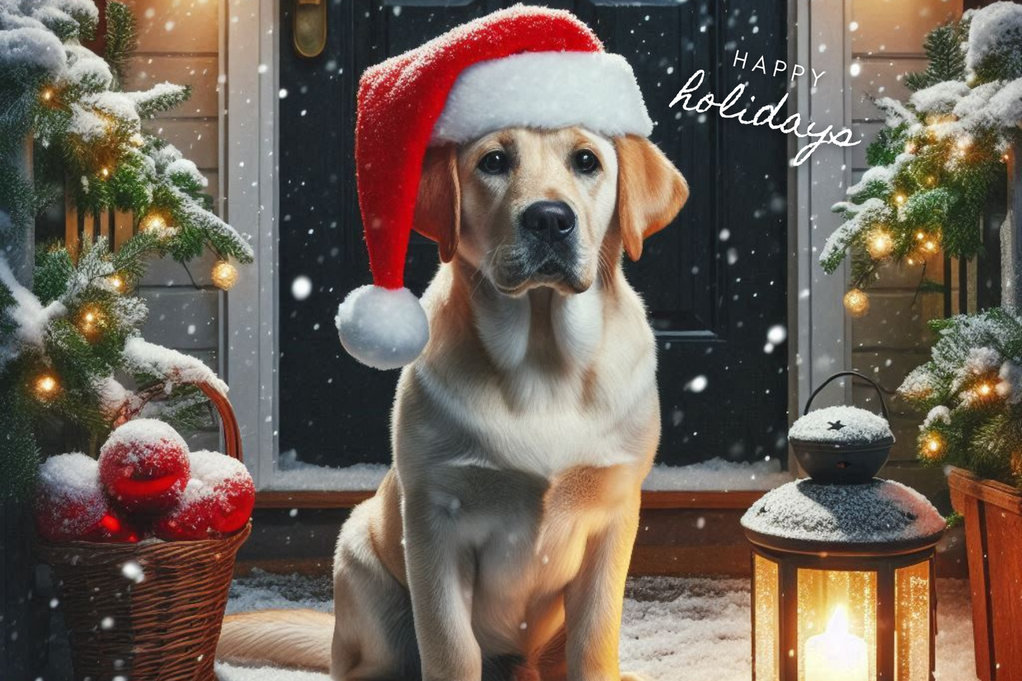 Kerstkaart - Labrador