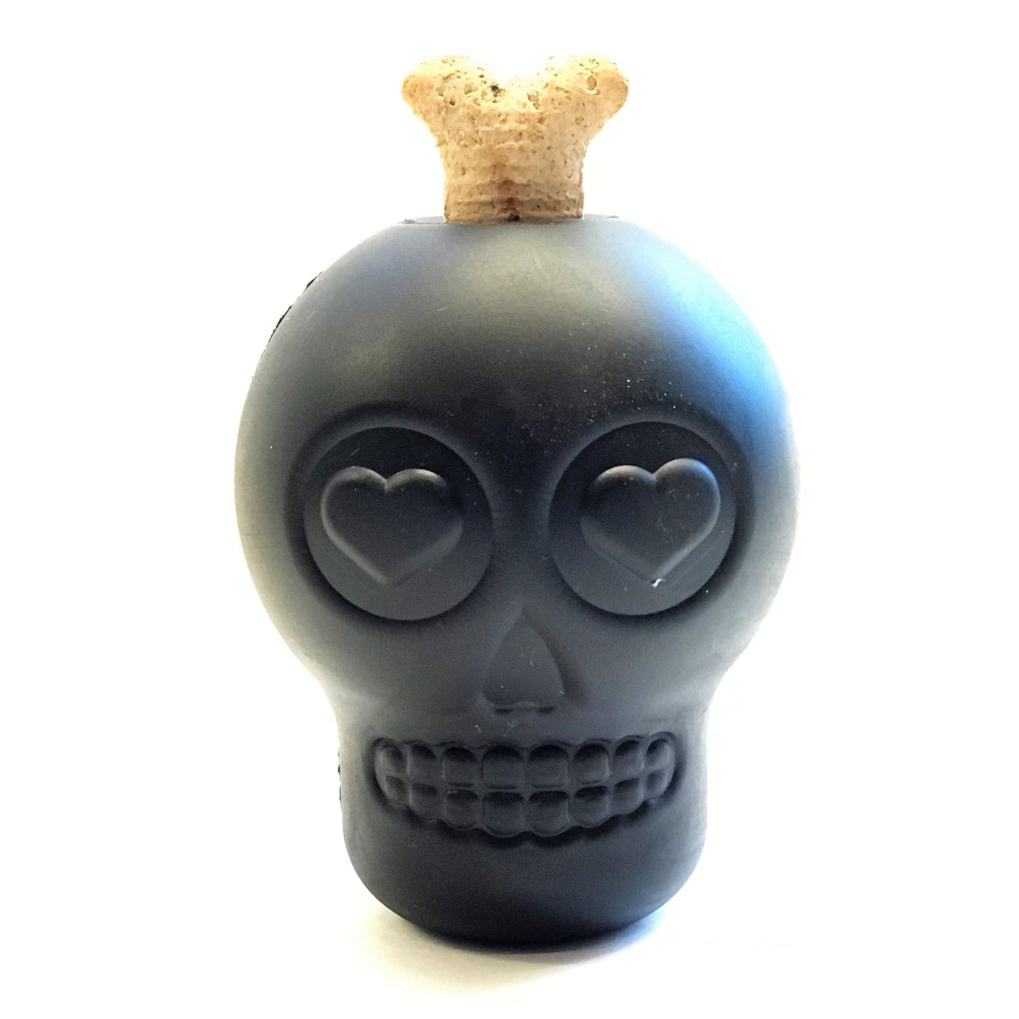 Skull Chew Toy & Treat Dispenser - Black/Pink/Glow In The Dark