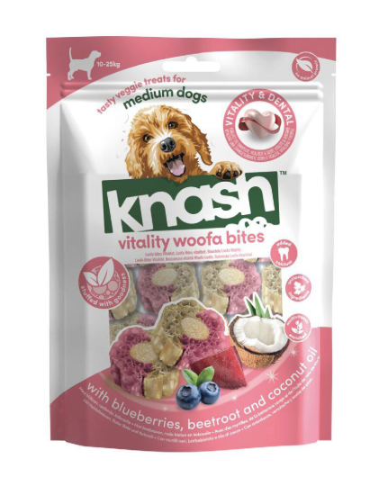 Knash Loofa Dental Digestive Bites - Bosbes & Rode Biet