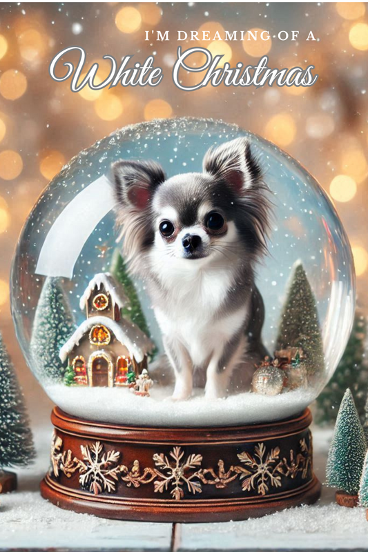 Kerstkaart - Chihuahua