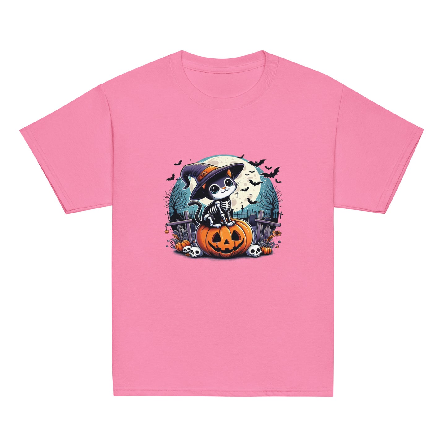 T-shirt Youth - Halloween Cat