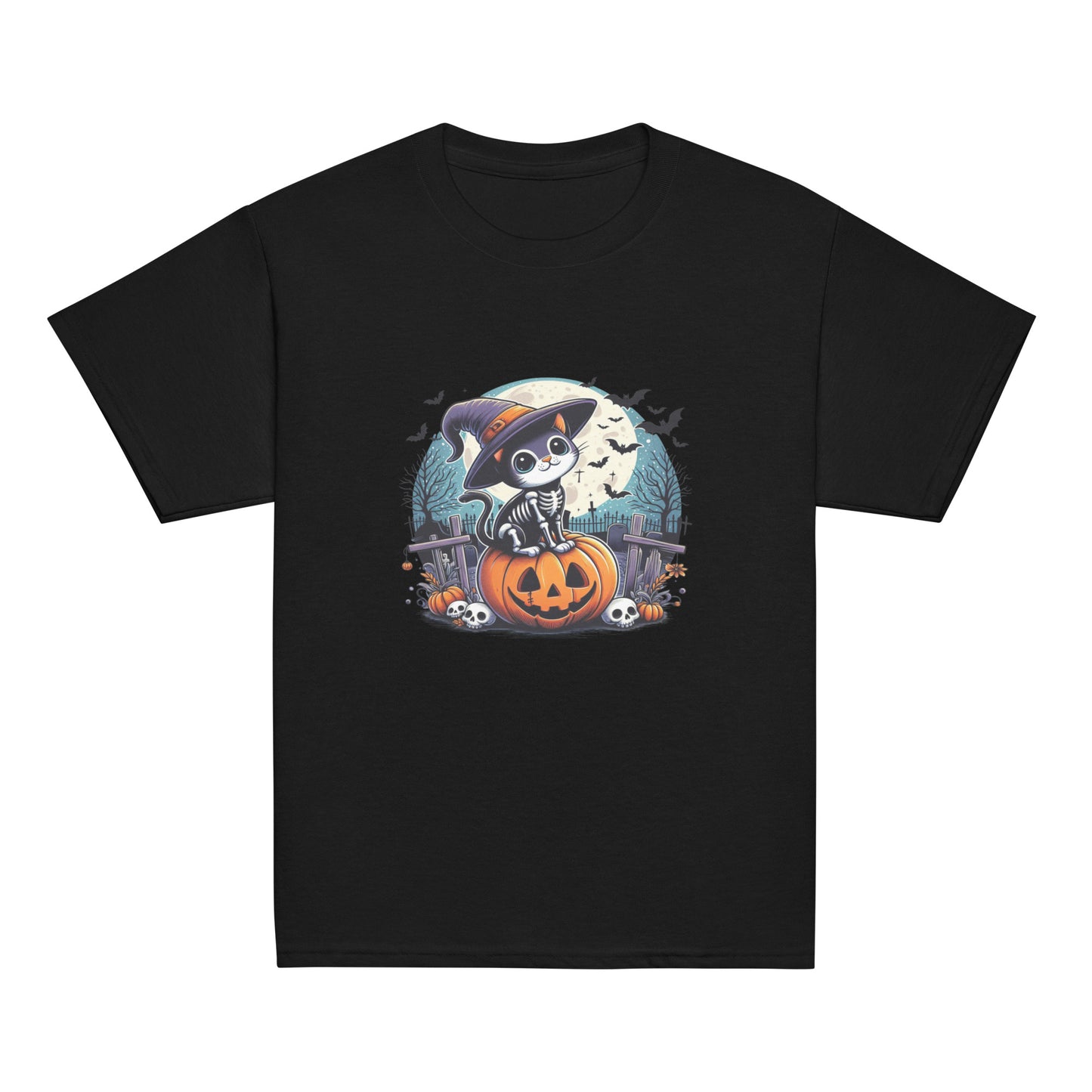 T-shirt Youth - Halloween Cat