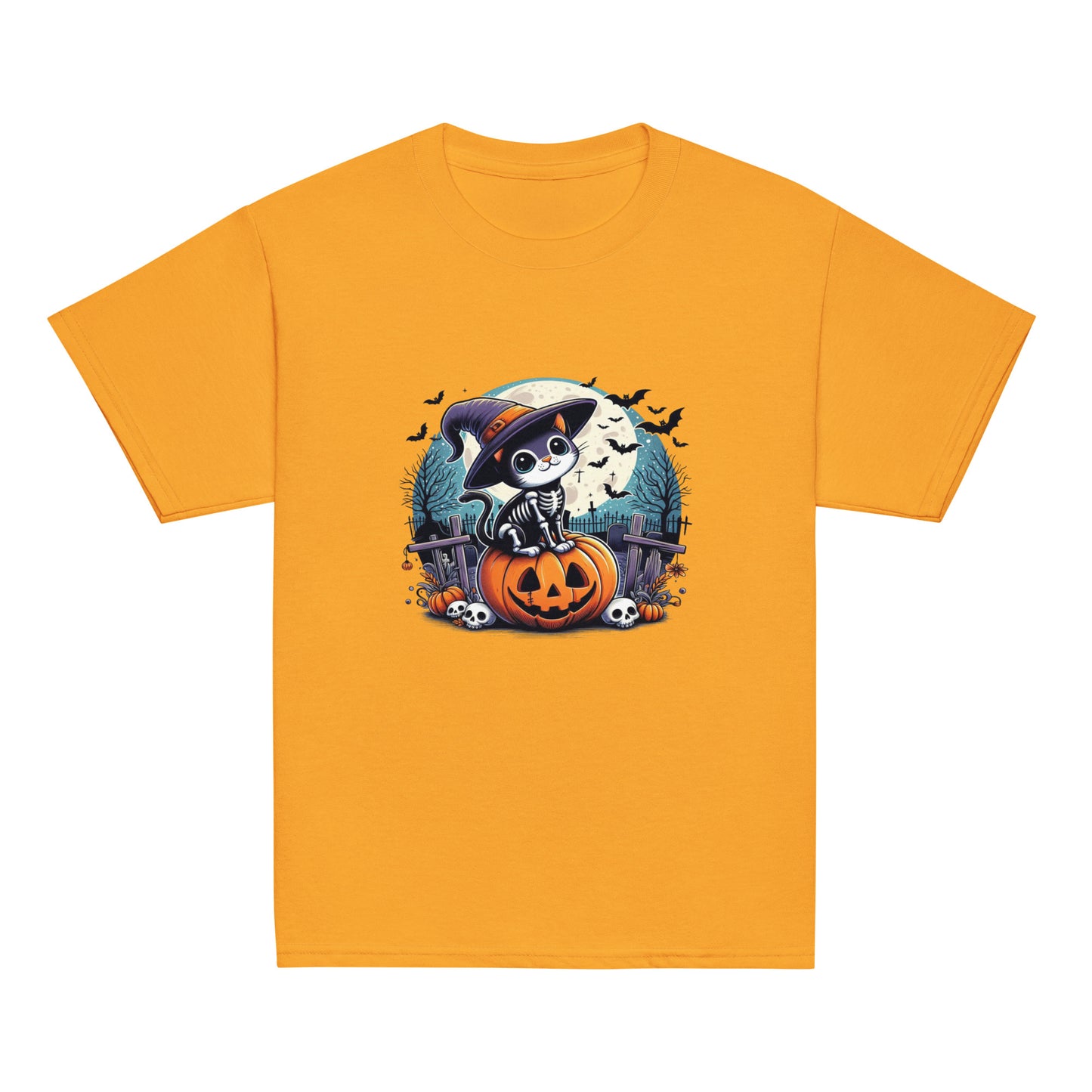 T-shirt Youth - Halloween Cat