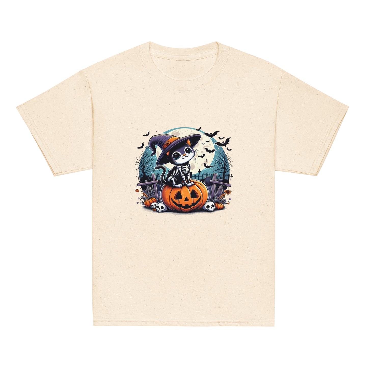 T-shirt Youth - Halloween Cat