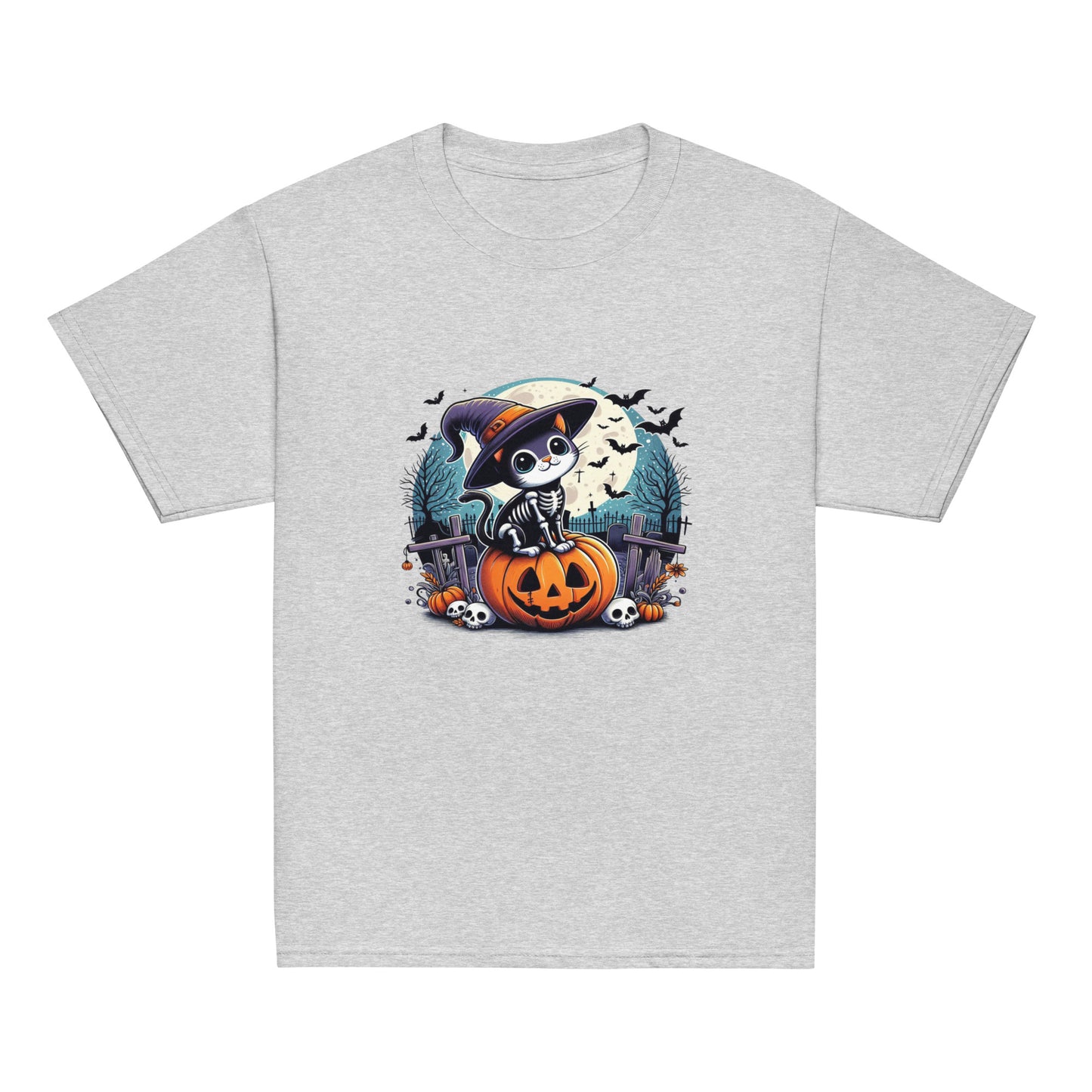 T-shirt Youth - Halloween Cat